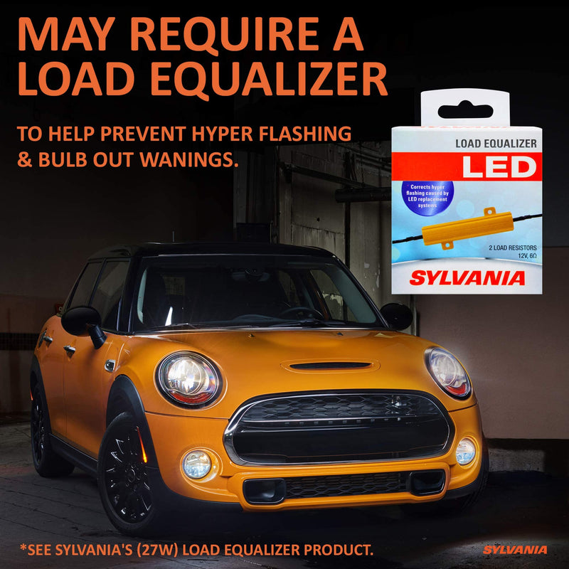 SYLVANIA - 7506 ZEVO LED Red Bulb - Bright LED Bulb, Ideal for Stop and Tail Lights (Contains 2 Bulbs)