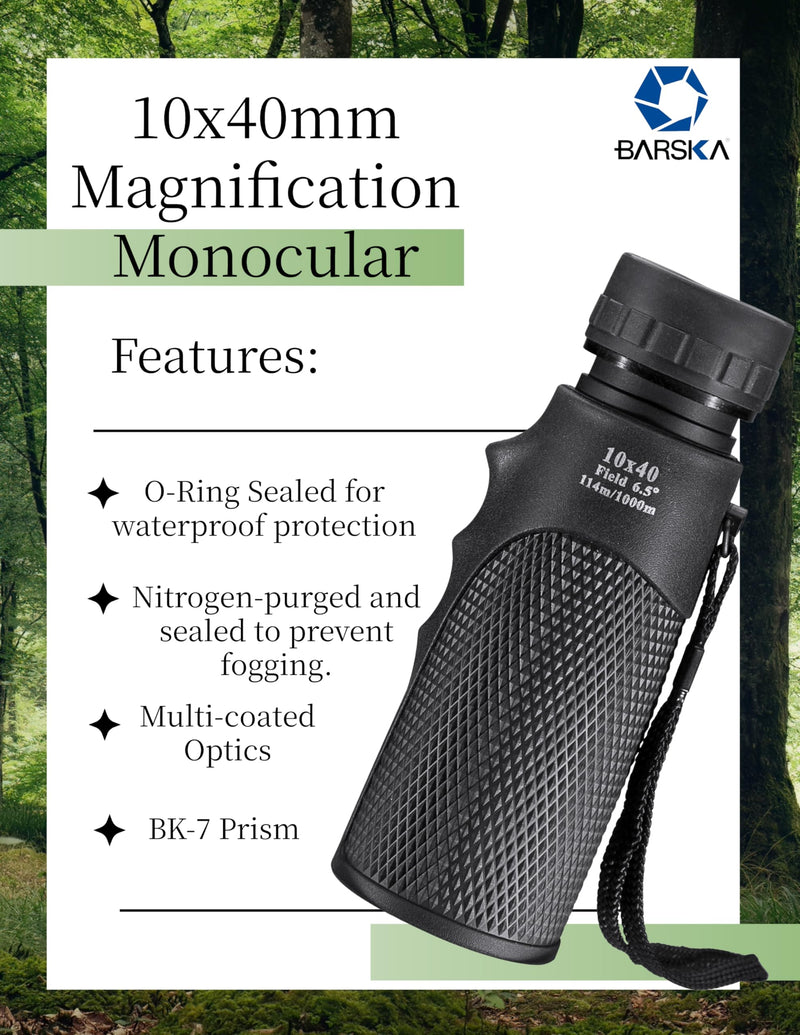 Blackhawk 10x40 Waterproof Monocular Compact