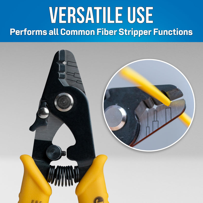 Jonard Tools TK-350 Fiber Stripper & Kevlar Cutting Kit Fiber Stripper & Scissor Kit w/ Pouch