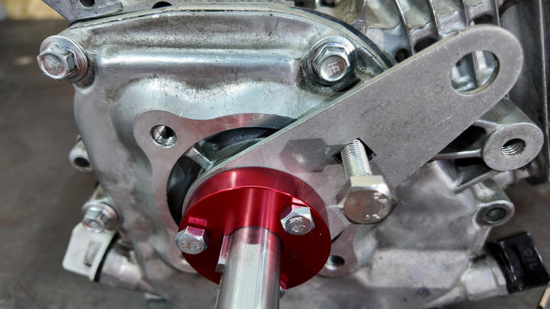 3/4" Crankshaft Holder Tool for 3/4" Cranks Aluminium Red