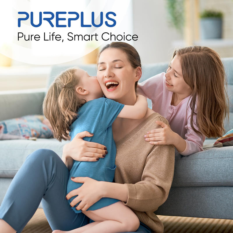 PUREPLUS 50 Micron 10" x 4.5" Extra Coarse Pleated Sediment Filter for Well Water, Replacement Cartridge for GE FXHSC, Culligan R50-BBSA, Pentek R50-BB, DuPont WFHDC3001, W50PEHD，GXWH40L, 2Pack 2 Count (Pack of 1)