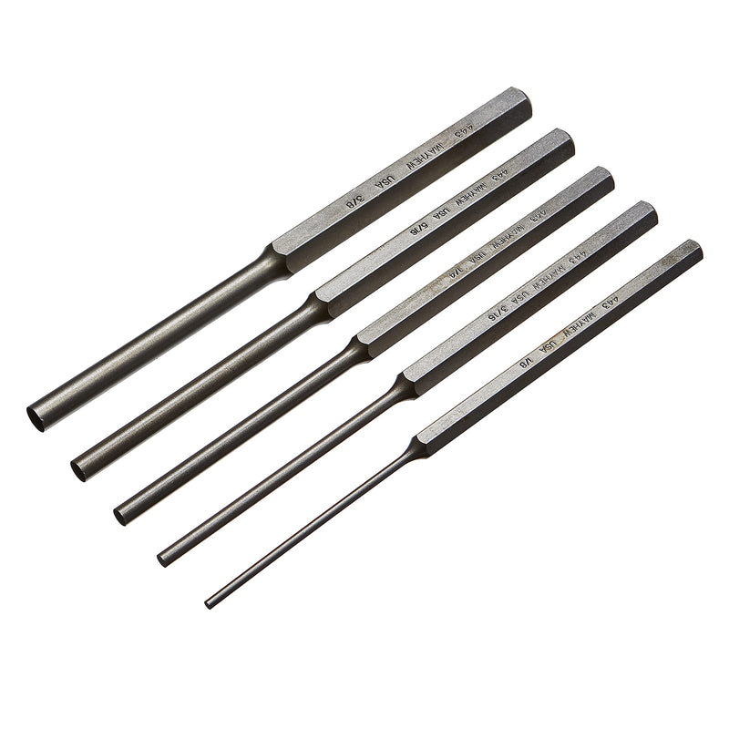 Mayhew Select 76065 446-K Long Pin Punch Kit, 5-Piece