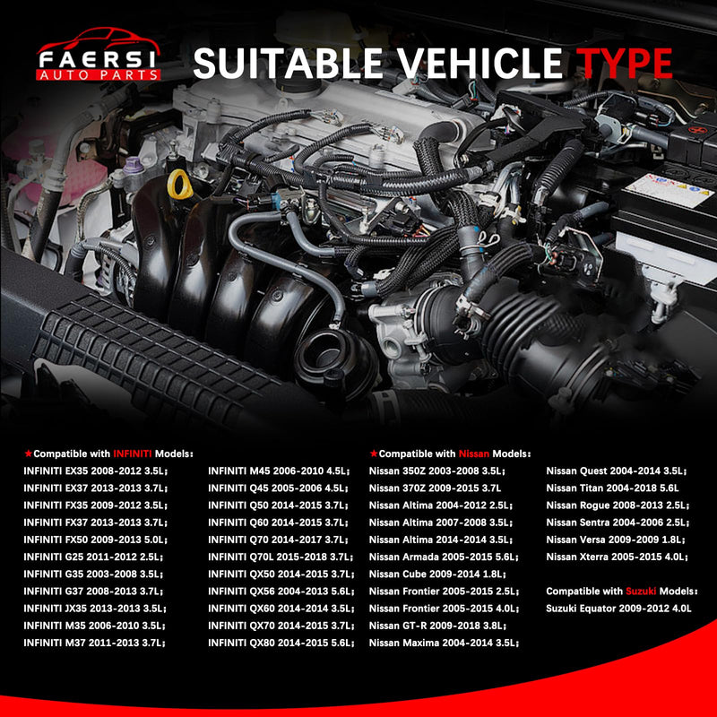  [AUSTRALIA] - FAERSI 22680-7S000 AF10141 for 2003-2014 Altima & 2006-14 Maxima & 07-13 Sentra & 05-15 Xterra & 2003-2015 Murano | Infiniti 08-13 G37 & 05-08 G35 & More MAF Mass Air Flow Sensor