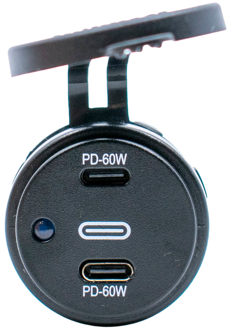 60W Socket Dual USB Type C PD 3.0 (60W X 2 Ports) Fast Charger for Car, Boat, Marine & RVs 60.0 Watts