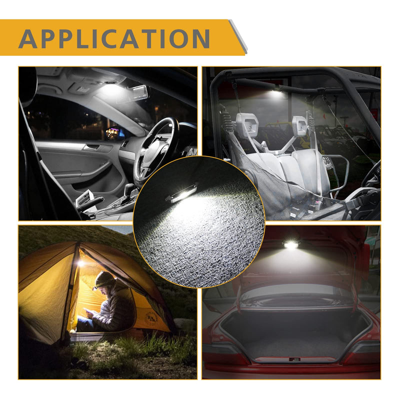 UTV LED Dome Light 12V with Switch, Rfroad Lighting Universal Roll Bar Mount LED White Light Interior Dome Light for UTV ATV Polaris RZR Can Am Car Golf Cart