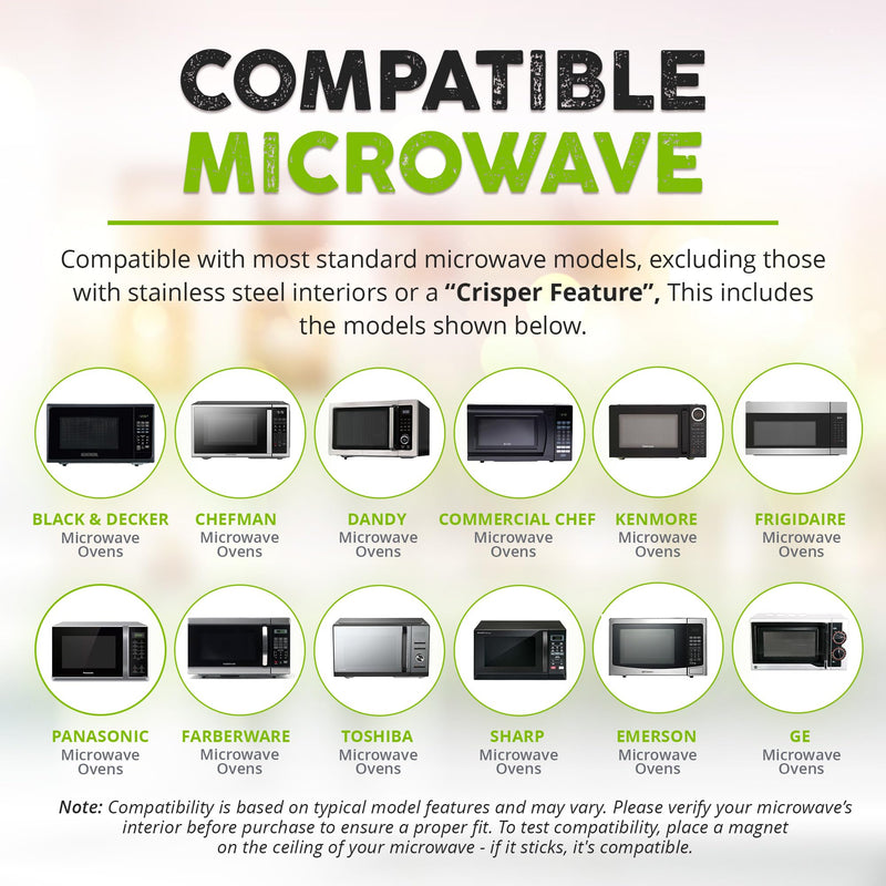 HOVER COVER Magnetic Microwave Splatter Cover with High Power, Strongest Magnetic Grip, Collapsible 12-Inch BPA-Free Food Lid, Vented Plate Guard, Dishwasher Safe, Space-Saving Storage - Black 1