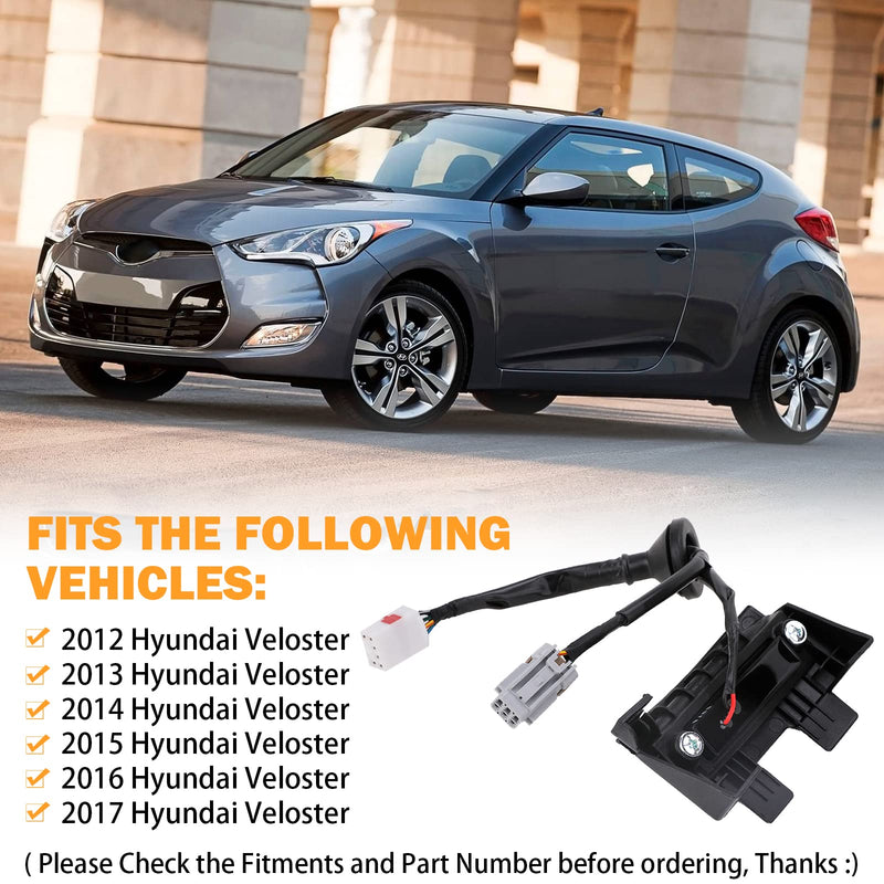 Veloster Trunk Button for 2012-2017 Hyundai Veloster Rear Hatch Lock Release Switch Trunk Latch Button Replace # 81260-2V010, 812602V010 81260-2V010 Hatch Button