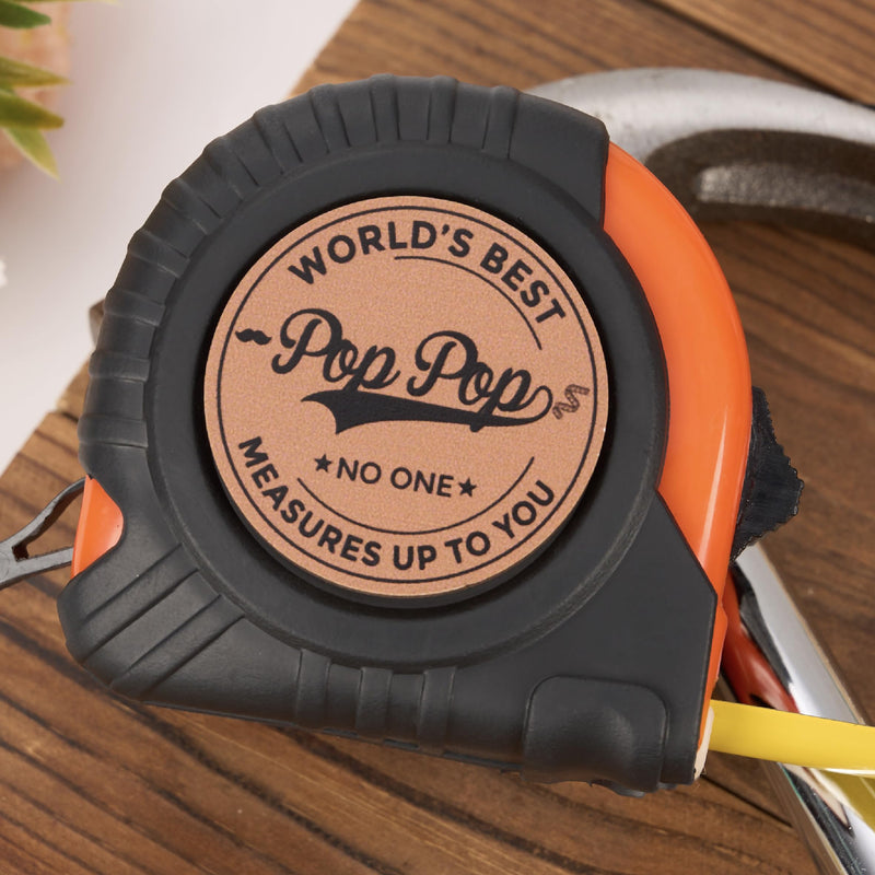 Pop Pop Gifts, Gift for Pop Pop from Kids, Measuring Tape 16ft for Men, Ideal for Birthday, Fathers Day, Christmas, Retractable Digital Carpenter Tool