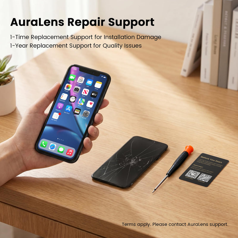 AuraLens for iPhone XR Screen Replacement Kit LCD Touch Display Assembly