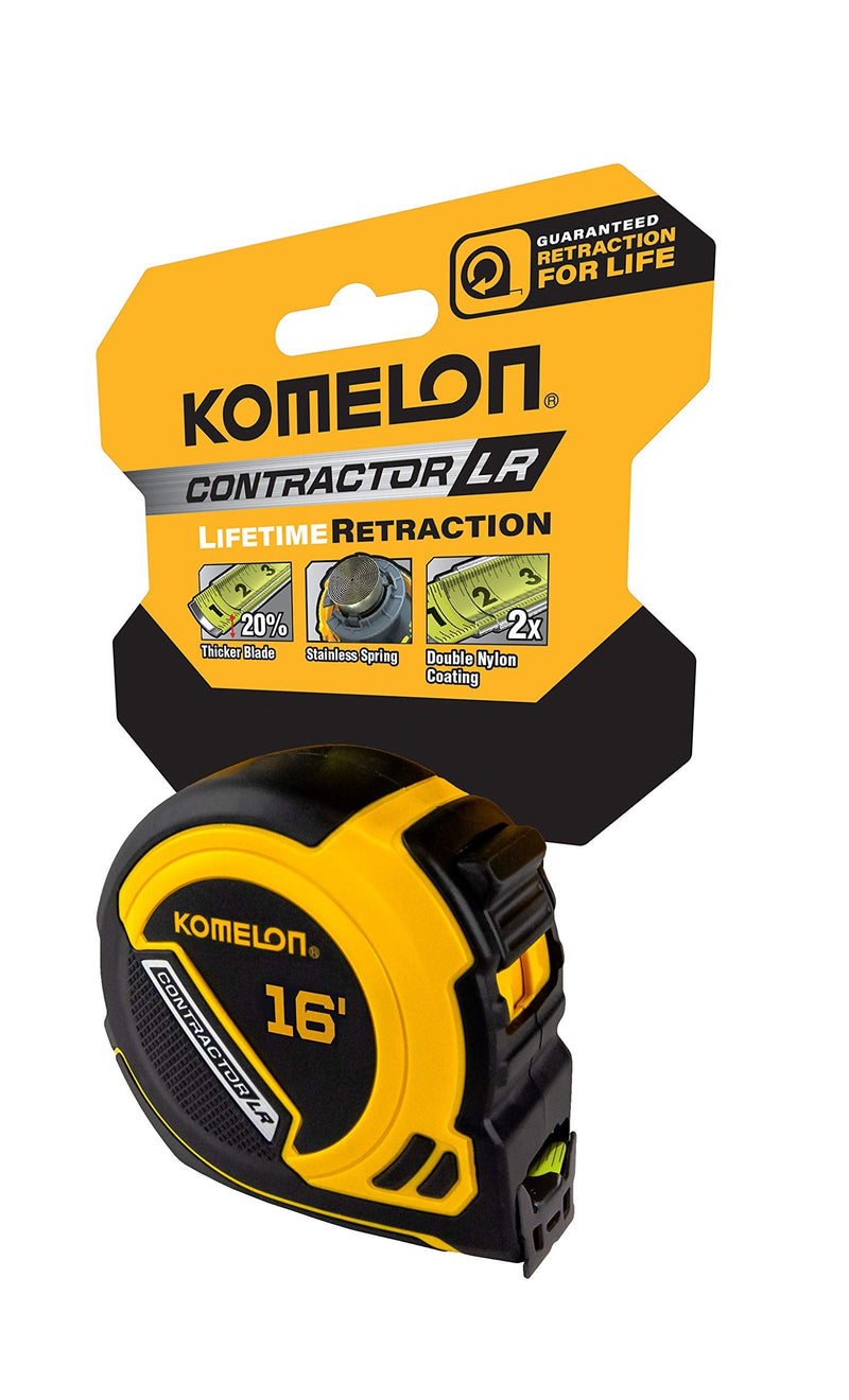 16' x 1" Komelon Contractor Lifetime Retraction 16 FT (Pack of 1)