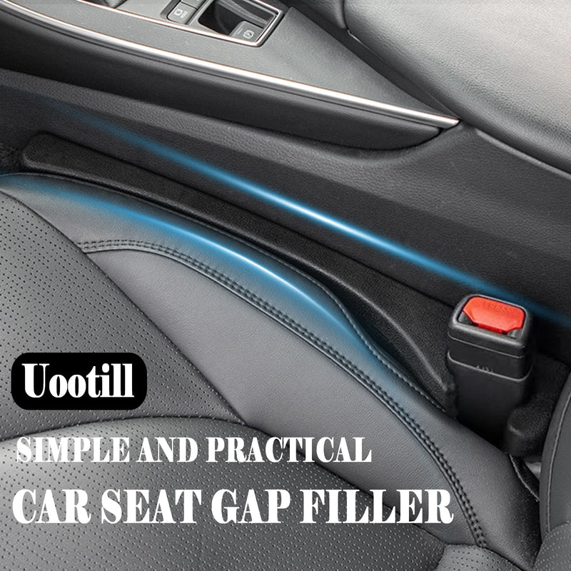 Car Seat Gap Filler Set of 2,Seat Gap Organizer, No Drop Seat Guard,2025 New Car Seat Side Gap Filler Organizer, Drop Seat Guards for Cars (Black 2Pcs) Black