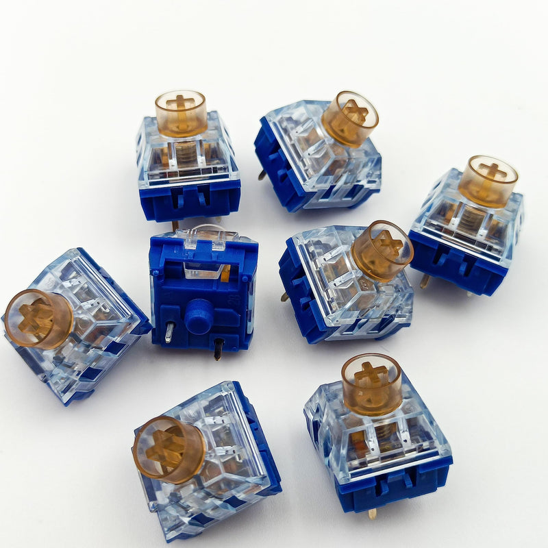 Silent Tactile Switches,Kailh Box Deep-Sea Silent Whale Switches for Mechanical Keyboard,3-Pin 45gf Tactile/Dustproof/Long Life Switches（Silent Whale,36Pcs） 36pcs