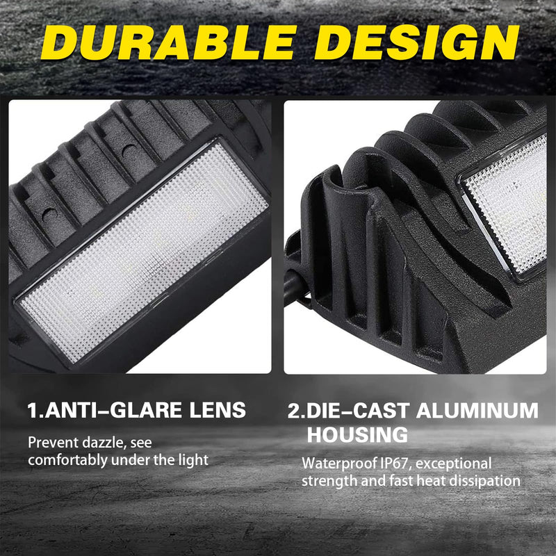 5 Inch LED RV Exterior Lights 12 Volt RV Porch Light,RV Outdoor Lights 750 Lumen Black Lighting Fixture Kit Compatible with Trailers Campers Travel Towing Utility Vehiclesowing (2pcs)