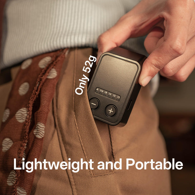 VILTROX Foldable Mini TTL Flash for Canon, Compact On-Camera Flash with 60mm Raised Head Design, 28mm Wide Coverage, 10Ws Output, USB-C Rechargeable Pocket Flash for Portrait Street Travel
