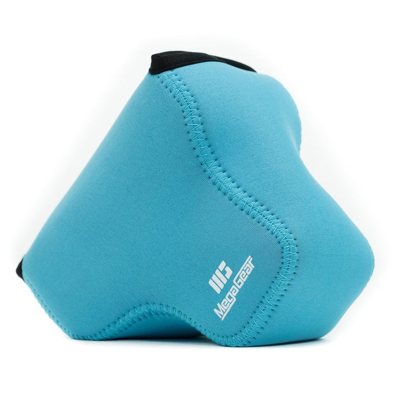 MegaGear Panasonic Lumix Dc-Fz80, Fz82 Ultra Light Neoprene Camera Case, With Carabiner - Blue - MG1167, PU Leather One Size
