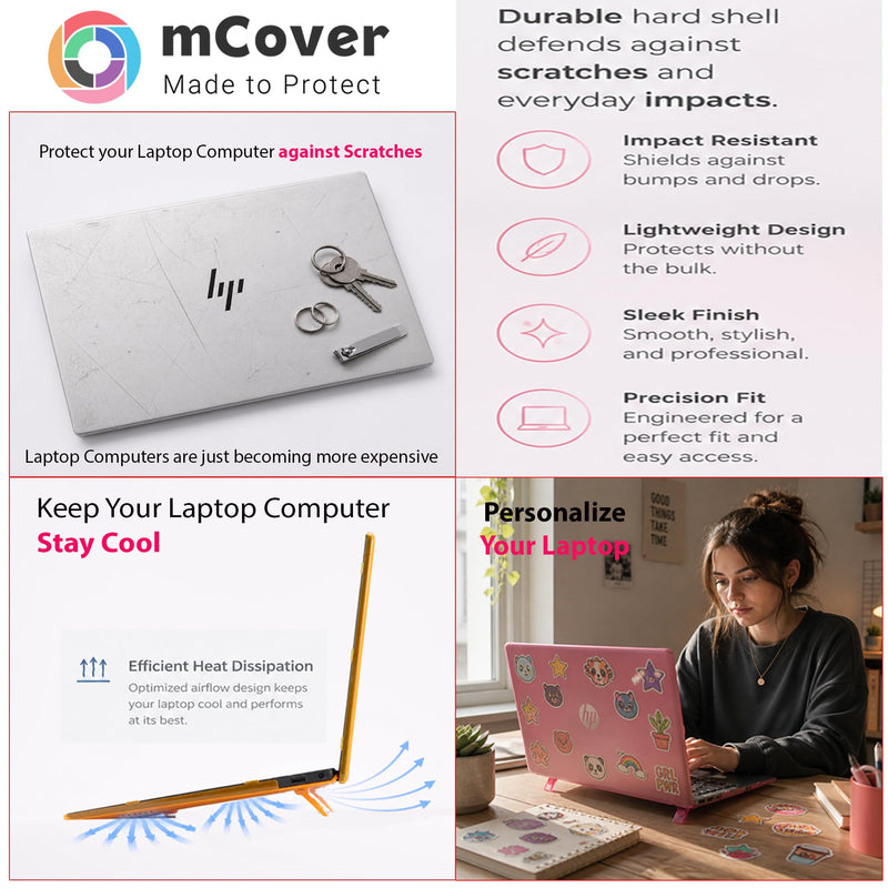 mCover Case Compatible Only for 2025-2026 14" HP EliteBook 8 G1a | G1i 14 inch Windows Laptop Computer (NOT Fitting Any Other HP Models) - Purple