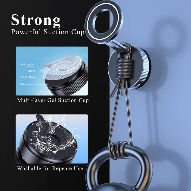 Vacuum Magnetic Phone Holder for Car,Vacuum Suction Phone Mount,Magsafe Car Mount for iPhone, Full Metal Body,Folding Holder for iPhone and Android