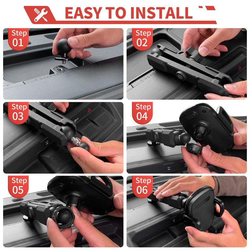 Phone Holder Center Console Phone Cradles Cell Phone Mount Interior Accessories Compatible with Ford Bronco 2021+