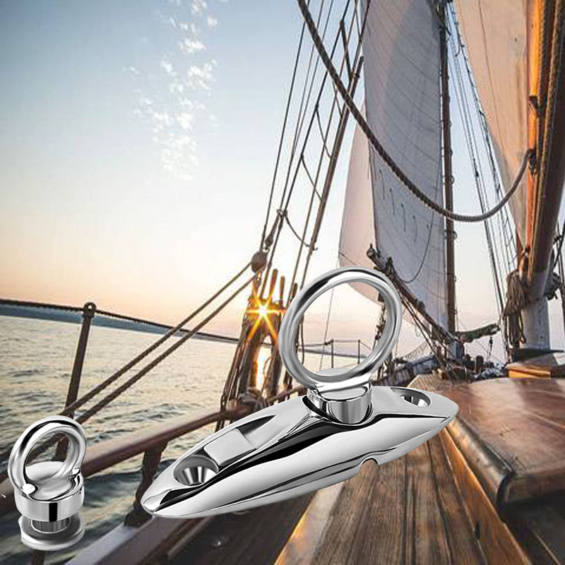 Fender Hanger 316 Stainless Steel Quick Release Fender Hanger,Fender Hangers use for pontoon boat,Bimini Top Deck Hinge,Quick Release Hinge ,Marine Hardware Accessories,Include Screws, Pack of 2