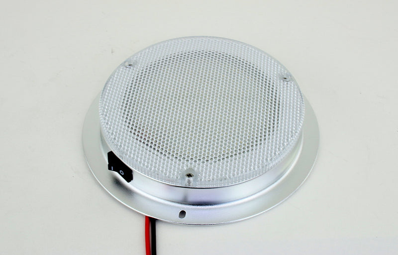LED Dome Light - High Power 6" LED Downlight - 12VDC - Waterproof - 180 Lumen - Fixed Mount with Rocker Switch - for Home, Auto, Truck, RV, Boat and Aircraft