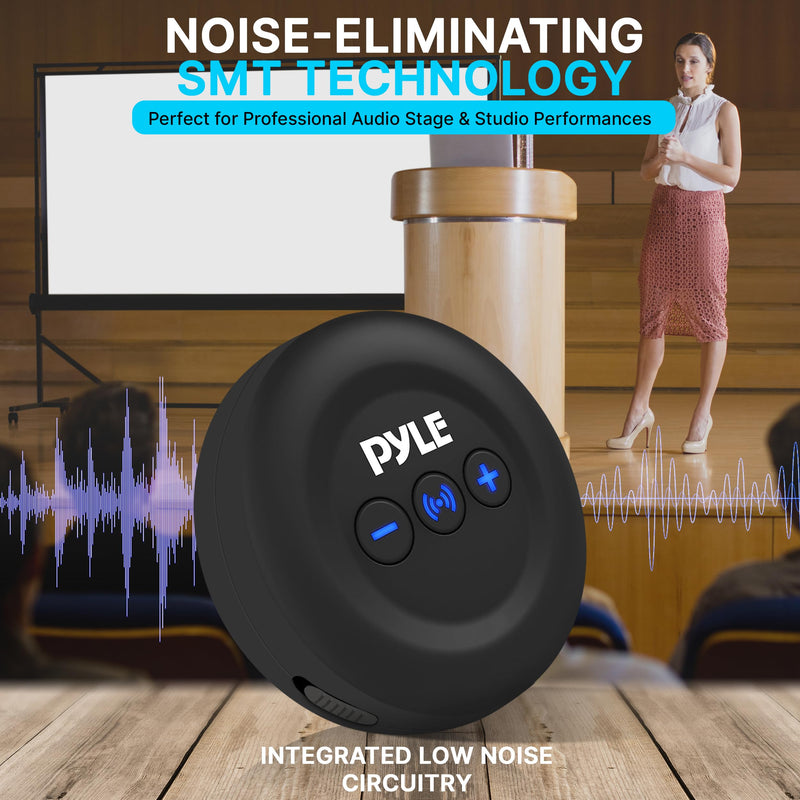 Pyle Wireless Audio Transmitter and Receiver Set – Low Latency Bluetooth Adapter with 3.5mm AUX & RCA Inputs/Outputs, Plug & Play for TV, Projector, Speakers, Headphones & Soundbars