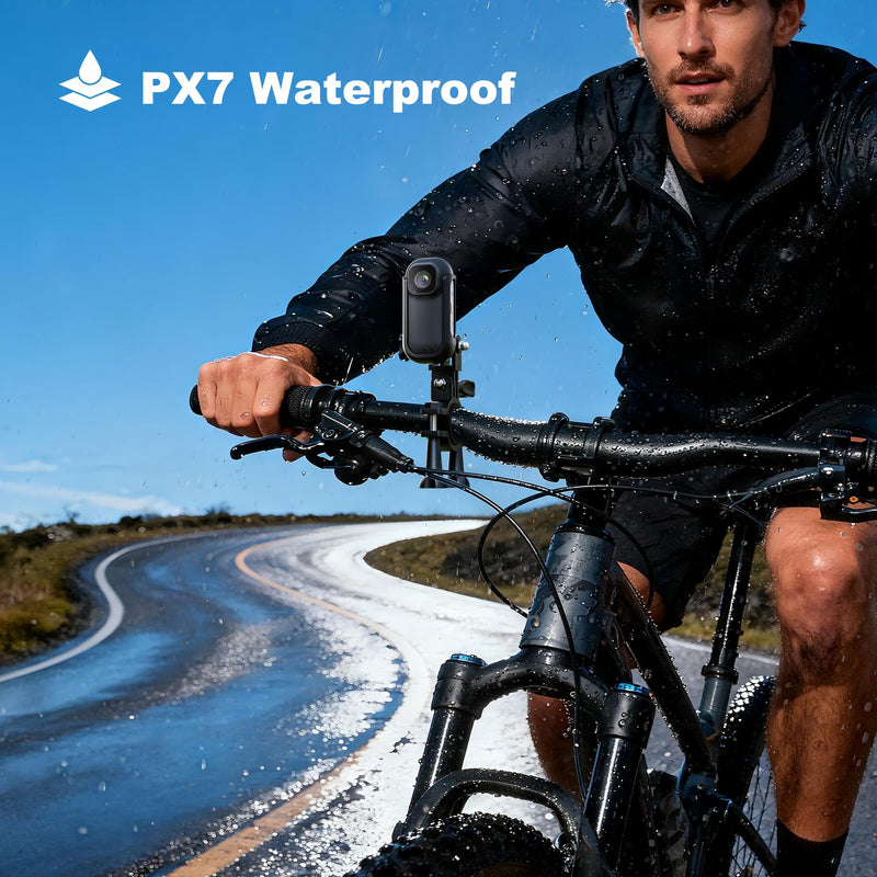 4K 128GB WiFi Thumb Action Camera, Mini Body Cam with 1.5" Screen | Portable Wearable POV Camera with Charging Case, Waterproof Magnetic Sport Cam for Cycling, Pet, Vlogging