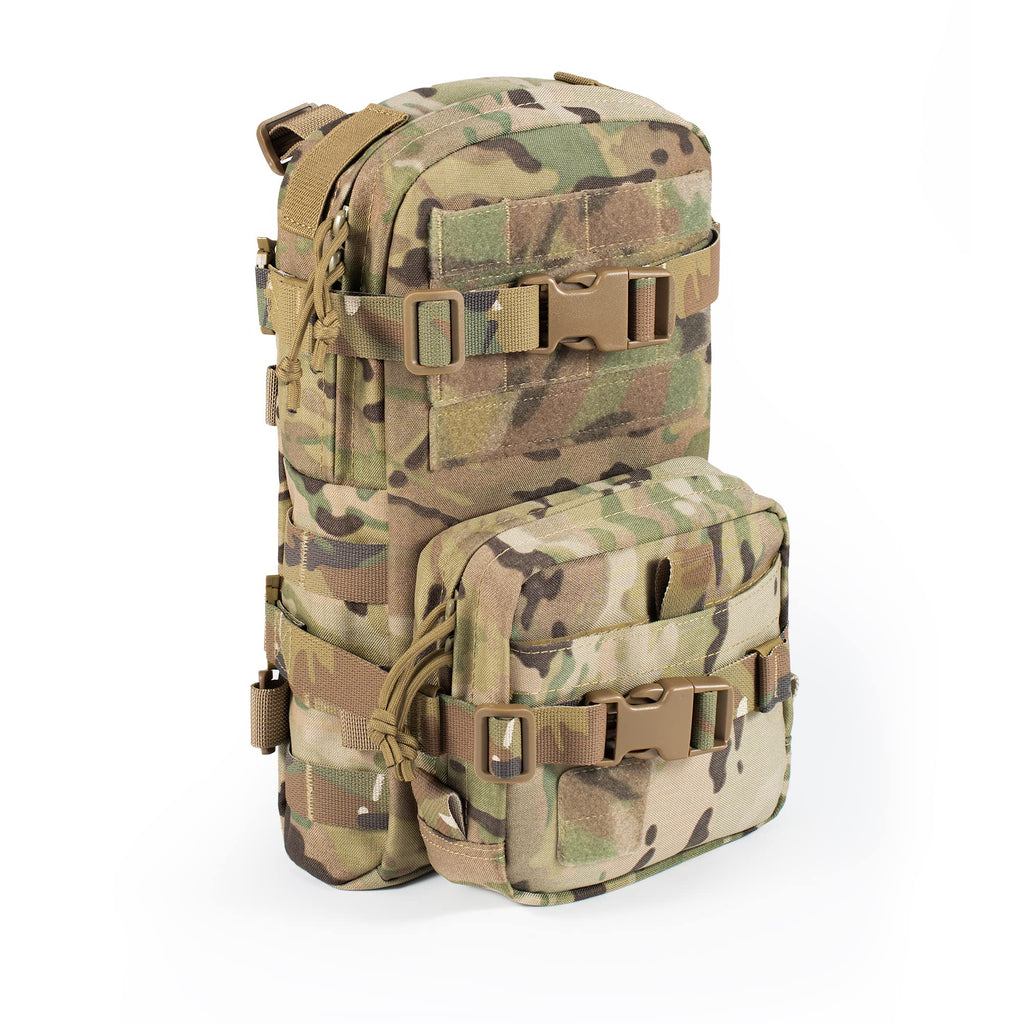 Tactical Small MOLLE Hydration Pack Outdoor Water Bladder Carrier Pack for Vest Backpack Cp