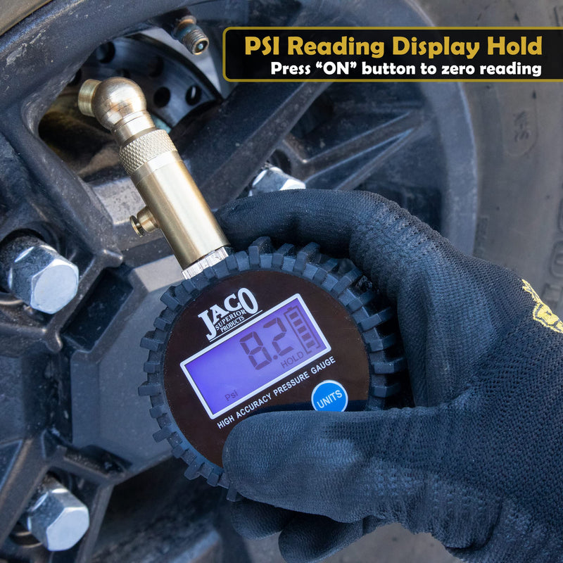 JACO Elite Digital Low Pressure Tire Gauge - 30 PSI