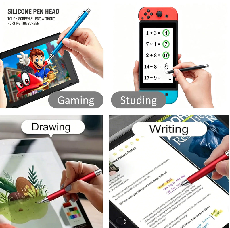2-in-1 Stylus Pen for Nintendo Switch/Switch Lite/OLED, Capacitive Stylus for Nintendo Switch 2 Pen, Switch Super Precise Stylus Pen with Lanyard (Phantom Black) Phantom Black