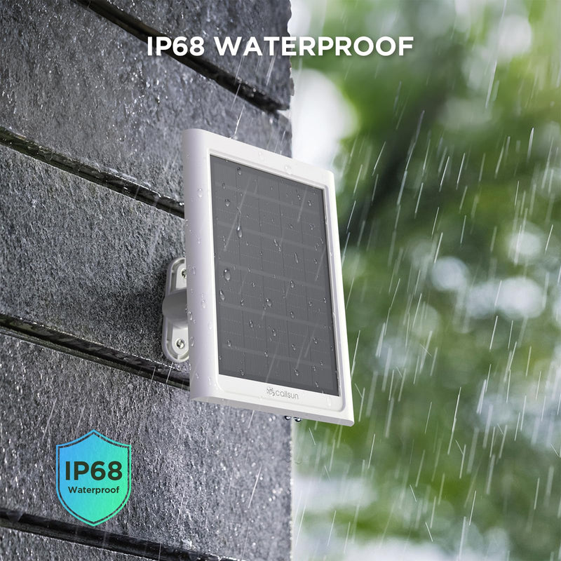 Solar Panel for Ring Camera,Solar Charger for Ring Stick Up Cam Battery/Pro&Ring Spotlight Cam Battery/Plus/Pro, IP68 Waterproof 180° Adjustable Bracket 13FT Cable White,Gift for Men 1