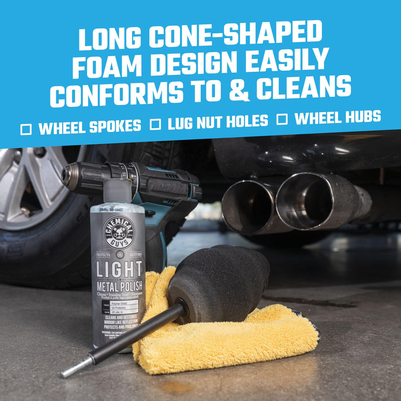 Chemical Guys ACC400 Ball Buster Wheel and Rim Polisher System, Safe for Cars, Trucks, SUVs, RVs, Motorcycles & More (Drill Attachment)
