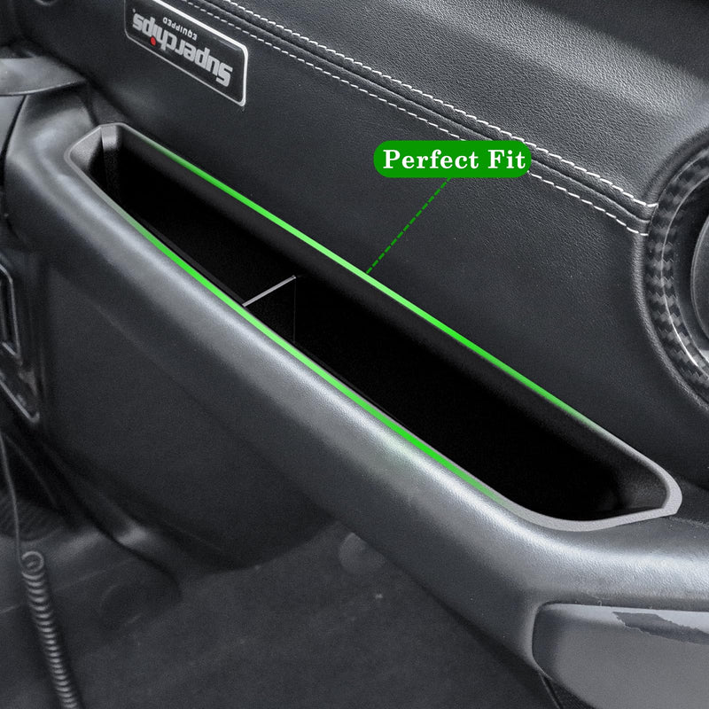 4PCS Center Console Organizer for 2018-2022 2023 Jeep Wrangler JL JLU and Gladiator JT Accessories Gear Shift Side Tray Organizer,Hanging Armrest Storage Box (Not for JK/JKU) 2018-2023(4PCS)
