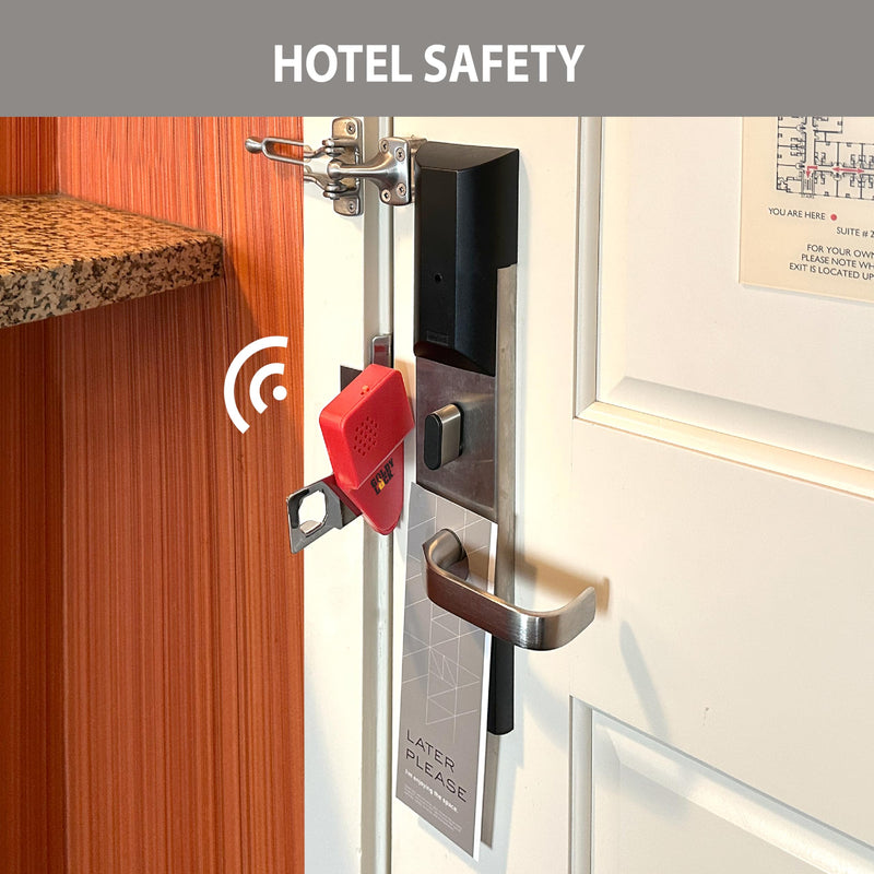 Goldy Lock Portable Alarm and Hotel Door Lock for Home & Travel Security. Door Safety Lock from the Inside of Home, Apartments, Hotel Rooms, College Dorms, and Rentals.