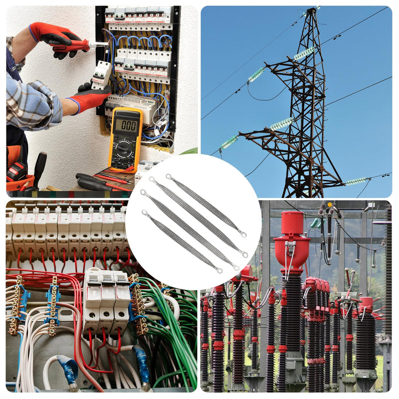 10Pcs Universal Automotive Ground Straps, 10&12 inch Braided Ground Strap Engine Ground Wire Straps for Most Cars