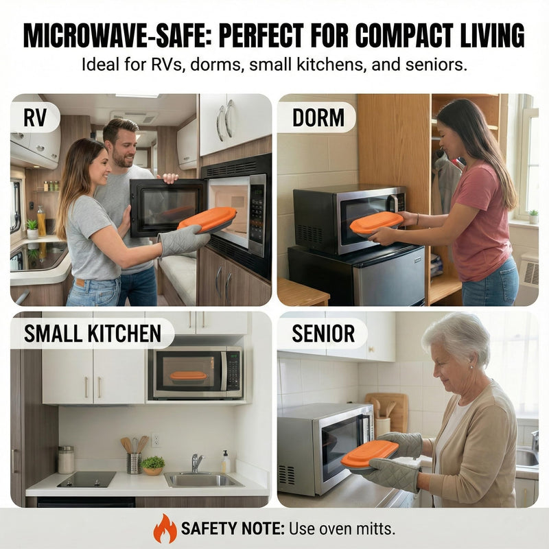 MACONEE Microwave Egg Fryer | Cooker & Poacher for Breakfast Sandwiches | Maker for 2 Eggs | Dishwasher-Safe & BPA-free