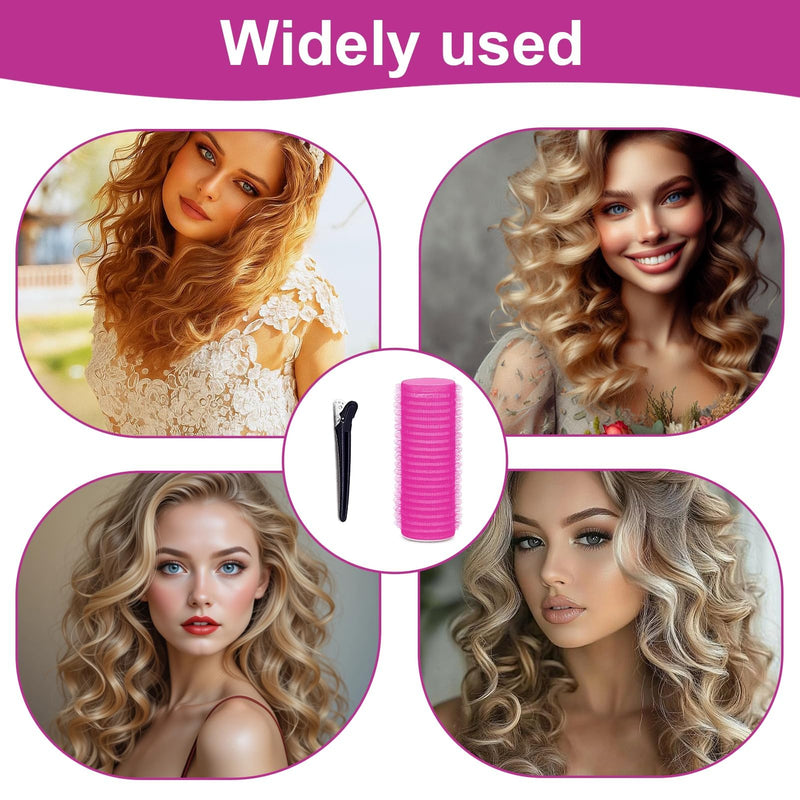  [AUSTRALIA] - Hair Rollers, Self Grip Small Hair Curlers, Salon Hairdressing Curlers Roller with Clips Tools for Women (Random Color), 15mm-12pack, 1.0 count, Pack of 20