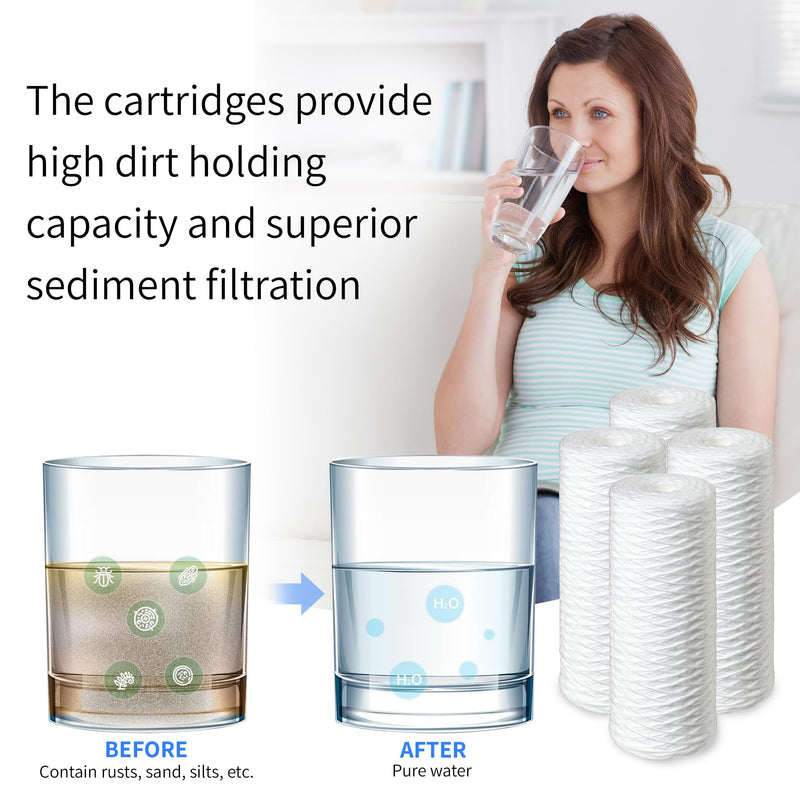 Compatible Campbell 1SS-30 5 Micron Sediment Filters 5 Pack by Complete Filtration Services (CFS)