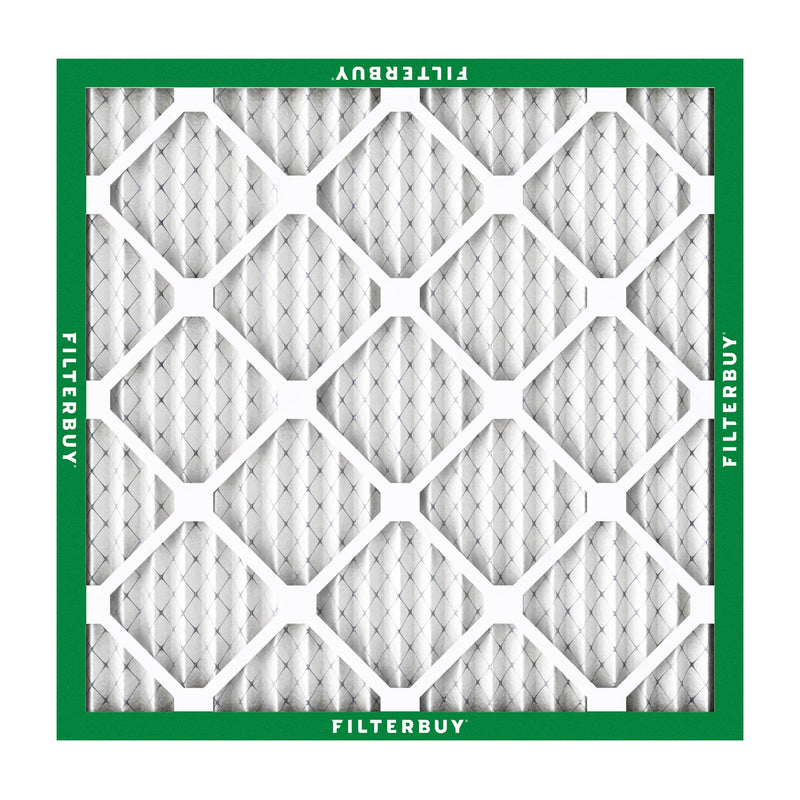 Filterbuy 10x10x1 Air Filter MERV 8 Essential Dust & Allergy Defense (6-Pack), Electrostatic Pleated HVAC AC Furnace Filters Replacement, Made in USA (Actual Size: 9.50 x 9.50 x 0.75)