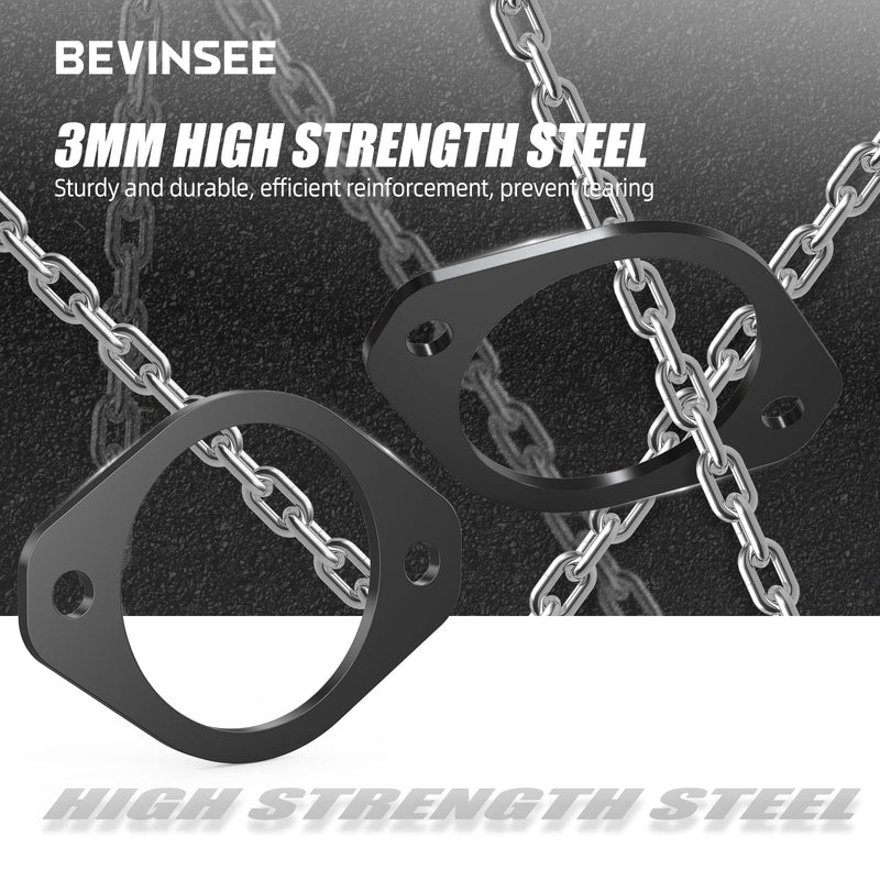 Bevinsee Rear Strut Tower Shock Mount Compatible with BMW E46 E30 E36 Z3 Z4 33526772864 Heavy Duty Reinforcement Plate Set E46 Accessories