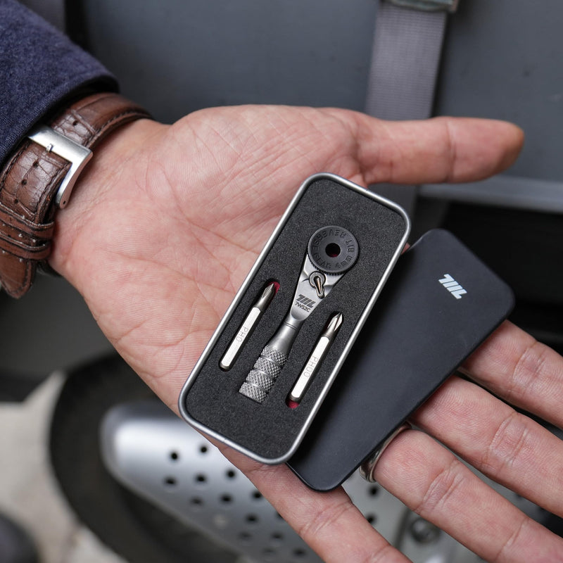 711L Micro Ratchet Wrench with Knurled Grip - 4mm Precision Ratcheting Screwdriver, Mini Ratchet Tool for Electronics, Watch, Phone & Device Repair