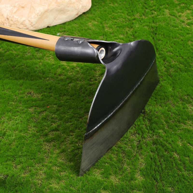 GANAZONO Steel Garden Hoe Tool 9.25 Inch Replaceable Weeding Hoe for Efficient Gardening and Soil Loosening Durable Manganese Weeder Accessory