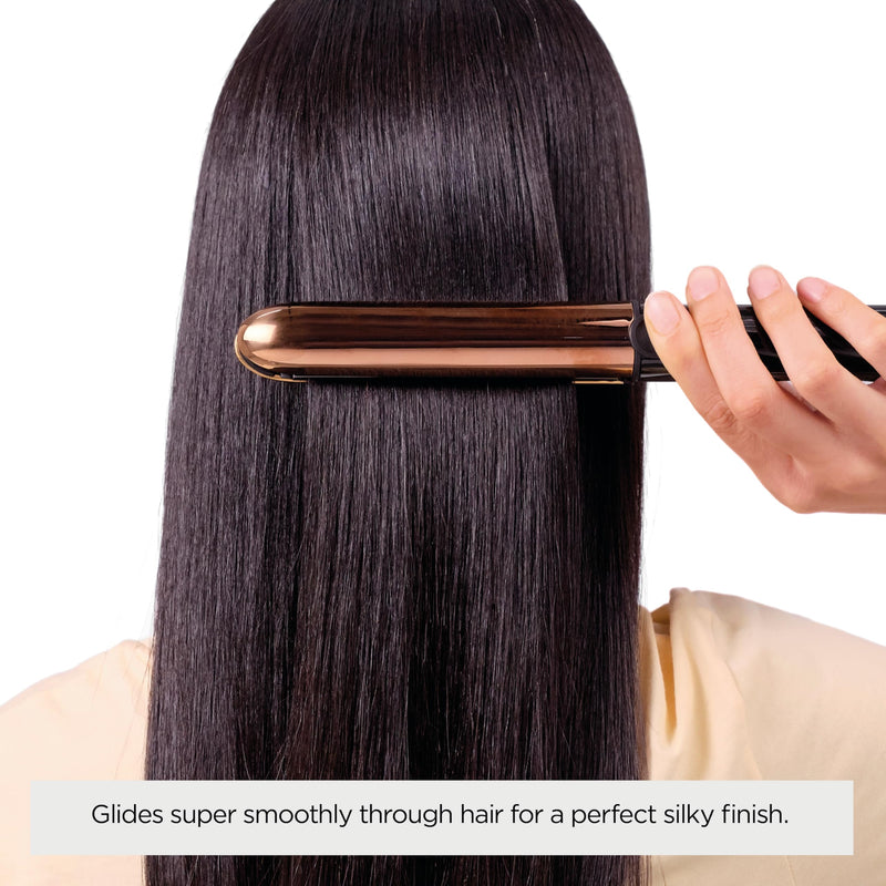 BaByliss Straight and Curl Brilliance Hair Straighteners - Curved Metal Design Easy Styling, Smoothing Titanium Plates, Ionic Anti-Frizz, Fast 15 Second Heat Up, 5 Heat Settings Up to 235°C, 2481U 2481U - UK PLUG