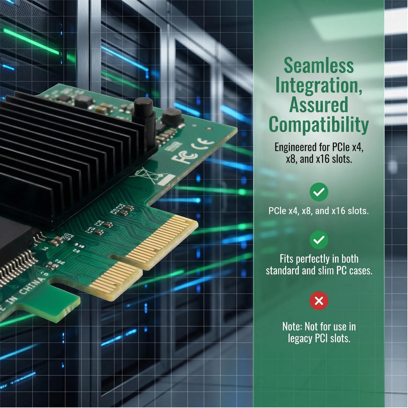 4-Port Gigabit Ethernet Converged Network Adapter (NIC) with Intel I350 Chip | Ethernet PCI Express NIC Network Card | Quad Copper RJ45 Ports | PCI Express 2.1 X4 | Compare to Intel I350-T4