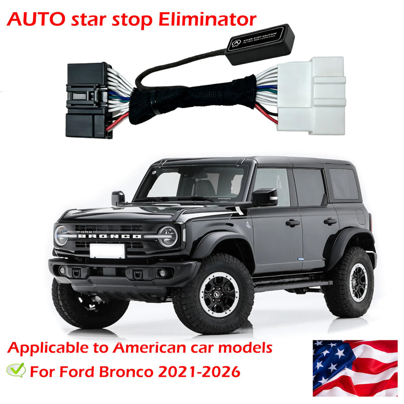 for Ford Bronco 2021-2026 - Auto Start Stop Eliminator - Compatible Ford Bronco Accessories | Easy-Install Autostop Eliminator - with no wire cutting or programming needed