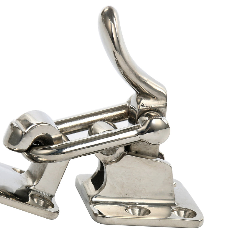 Amarine Made Stainless Steel Hold Down 90 Degree Clamp-Locking Cam Latch for Boat, RV,Caravan,Attic Hatch Doorway