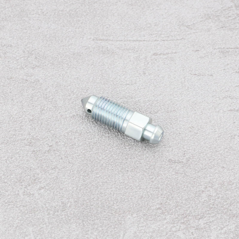4Pcs Q235 Steel Brake Caliper Bleed Screw 3/8-24 Brake Caliper Bleed Screw Nipple Compatible with Harley-Davidson 502660 Silver