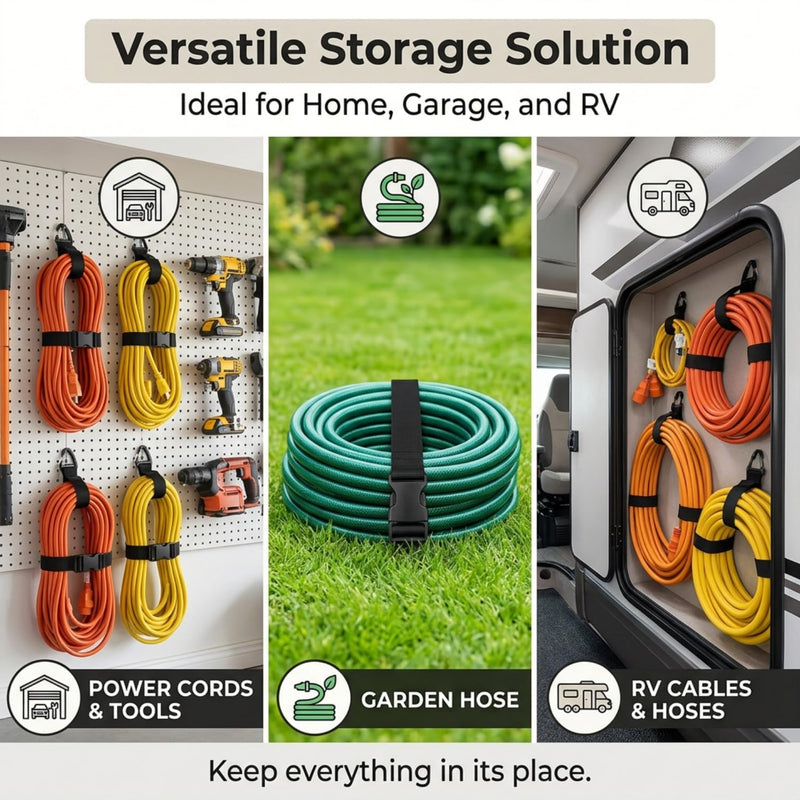 Adjustable Storage Straps, 3 Pack Heavy Duty Nylon Securing Straps for Luggage & Outdoor Use (Yellow) yellow