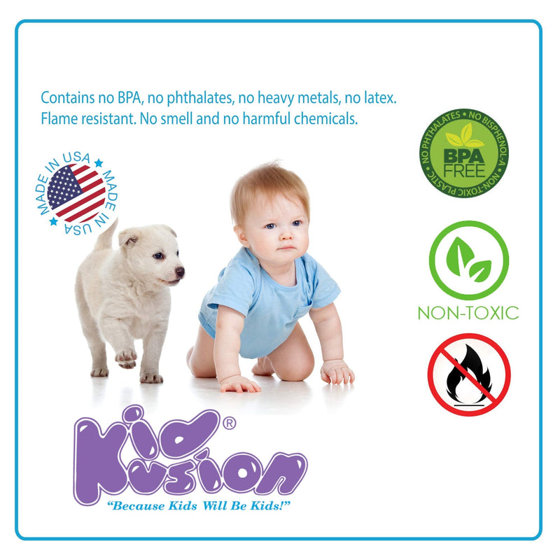 KidKusion Jumbo Edge Cushion | 6Ft | Taupe | Made in USA | Child Safety Edge Guard, Babyproof Furniture Bumper 6 Foot (Pack of 1)