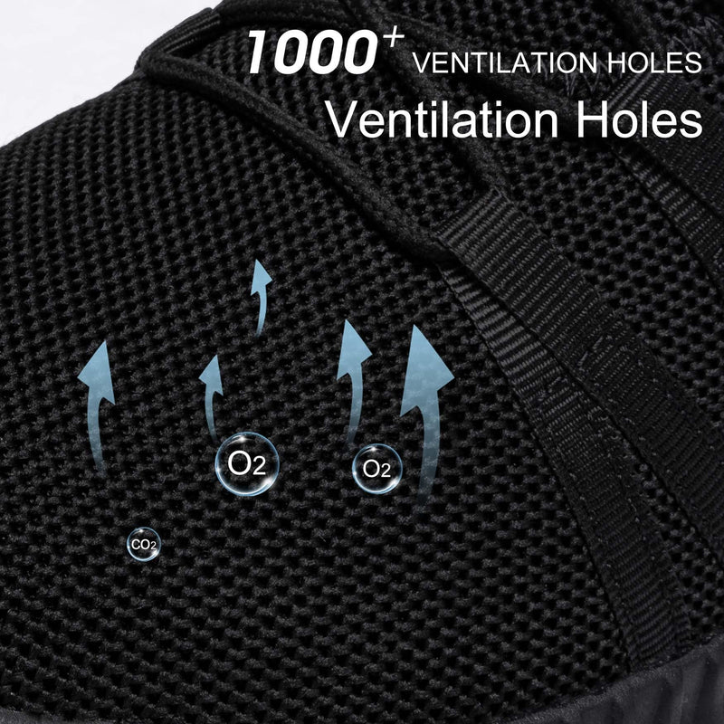 Slip On Sneakers Women Non Slip Work Shoes Water Resistant Comfortable Black Slip Resistant Breathable Lightweight Walking Shoe Zapatos Antideslizantes para Mujer, Black 8 Night Forest
