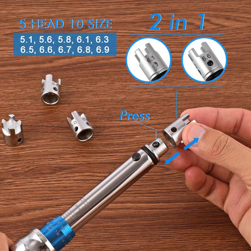 Spoke Torque Wrench, 2-10NM Torque Wrench Set for Motorcycle and Dirt Bike Spoke